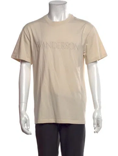 Pre-owned Jw Anderson Graphic Print Crew Neck T-shirt In Neutral