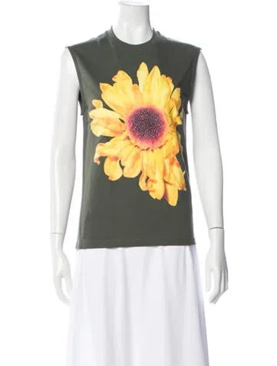 Pre-owned Jw Anderson Graphic Print Crew Neck T-shirt In White