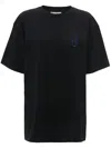 Jw Anderson Black Graphic-print T-shirt In Black