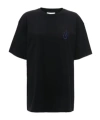 Jw Anderson J.w. Anderson Women's Blue Cotton T-shirt In Black