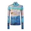 Jw Anderson Multicolor Top In Blue