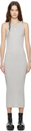 Jw Anderson J.w. Anderson Anchor Embroidery Twisted Strap Dress In 905 Light Grey Melan