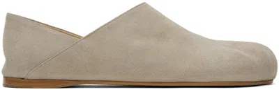 Jw Anderson Gray Paw Loafers In 20180-020-grey
