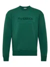 Jw Anderson Crew Neck Long Sleeves Sweatshirt In Green