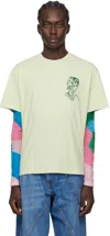 Jw Anderson X Pol Anglada Cotton T-shirt In 500 Green