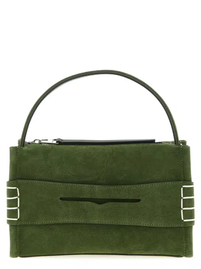 Jw Anderson Green Loafer Small Satchel In Purple
