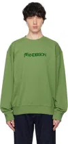 Jw Anderson Logo Crew Neck Sweater In 560