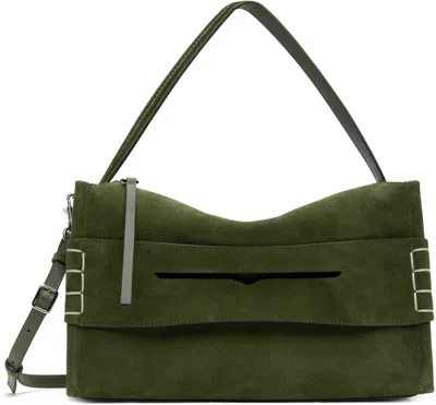 Jw Anderson Green Medium Loafer Bag In 575 Khaki