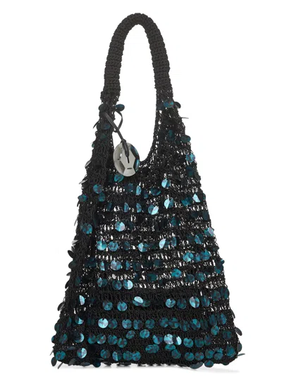 JW ANDERSON GREEN SEQUIN HOBO SHOULDER BAG