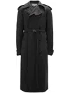 Jw Anderson Wool Trench Coat In Grey