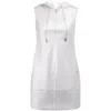 Jw Anderson Zipped Hoodie Mini Dress In Gray