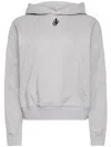 Jw Anderson Anchor Embroidered Hooded Sweatshirt In Gray