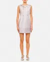 Jw Anderson Zipped Hoodie Mini Dress In Grey