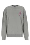 Jw Anderson Oversized Crew Neck Sweatshirt In Grey