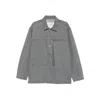 Jw Anderson Patch Pocket Rugby Shirt In Gray