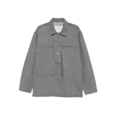 JW ANDERSON JW ANDERSON GREY SHIRTS - POLO TOPS MEN