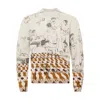 Jw Anderson Jacquard Pattern Sweater Sweaters And Cardigans Gray In Multi
