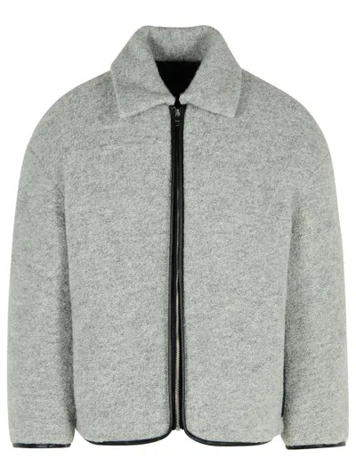 JW ANDERSON JW ANDERSON GREY WOOL BLEND JACKET