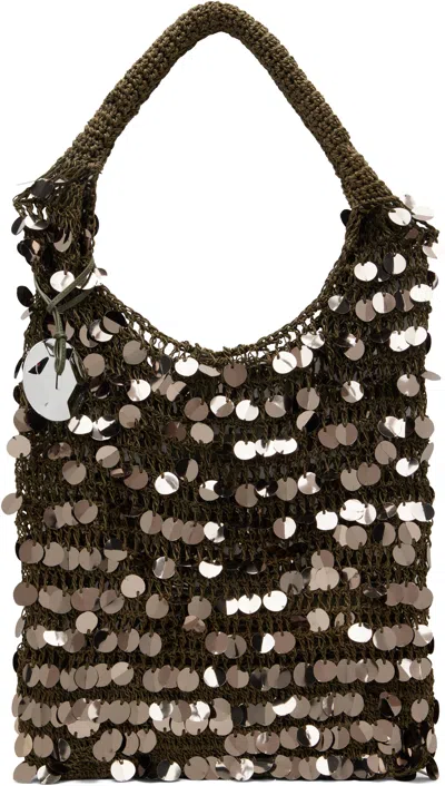 Jw Anderson Gunmetal Sequin Bag In 975 Gunmetal