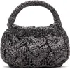 Jw Anderson W Anderson Womens Cable-knit Small Raffia Top-handle Bag Gunmetal In 975 Gunmetal