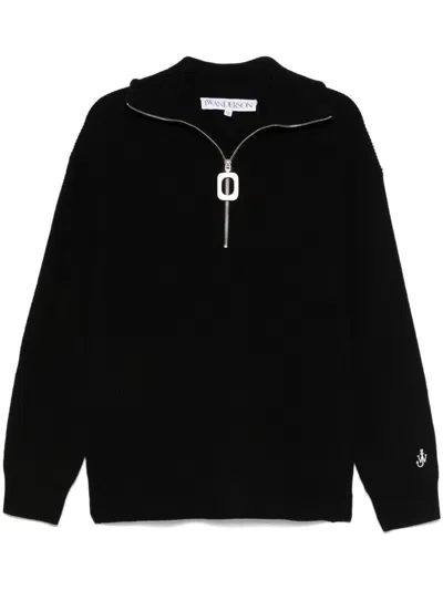 JW ANDERSON JW ANDERSON HALF-ZIP CARDIGAN