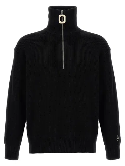 JW ANDERSON JW ANDERSON HALF ZIP SWEATER