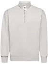 Jw Anderson Sweatshirt With Half Zip In Grey