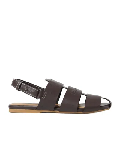 Jw Anderson Flat Sandals  Woman Color Brown