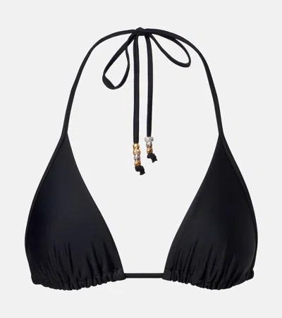 Jw Anderson Halterneck Bikini Top In Blue