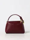 Jw Anderson Small Corner Tote Bag In Burgundy