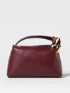 Jw Anderson Knot Detailing Leather Tote Bag In Red