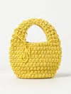 Jw Anderson Large Popcorn Crochet-knit Tote Bag In Yellow