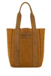 Jw Anderson Camel Canvas Workwear Shopping Bag In Brown