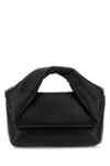 Jw Anderson Women Black Nappa Leather Midi Twister Handbag In Black