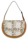 Jw Anderson Embroidered Fabric Bumper Moon Shoulder Bag In Printed