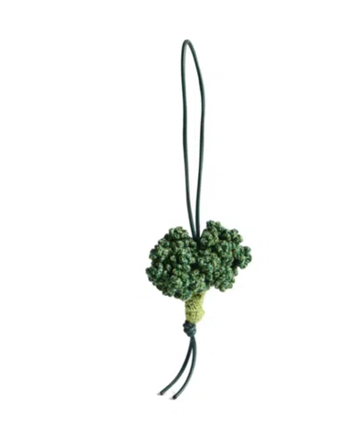 Jw Anderson Hand-crocheted Broccoli Charm In Green