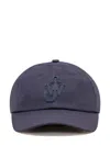Jw Anderson Cap With Curved Peak And Eyelet Detailing