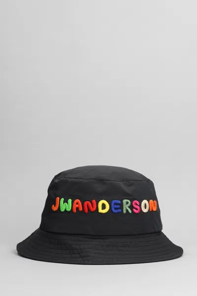 JW ANDERSON HATS IN BLACK NYLON