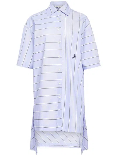 JW ANDERSON JW ANDERSON HIGH-LOW HEM SHIRT DRESS