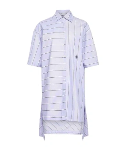 JW ANDERSON JW ANDERSON STEPPED HEM SHIRT DRESS