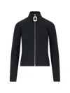 Jw Anderson J. W. Anderson Fitted Cardigan With Zipper In Black