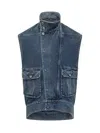 Jw Anderson High-neck Denim Gilet