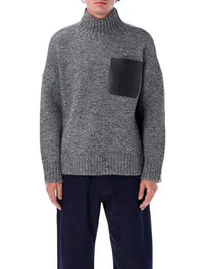 JW ANDERSON JW ANDERSON LEATHER PATCH POCKET JUMPER