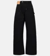 Jw Anderson J. W.anderson 'twisted Workwear' Jeans In Black