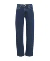 Jw Anderson High-rise Straight-leg Jeans In Blue