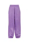 Jw Anderson Light Purple Viscose And Acetate Pant In Purple