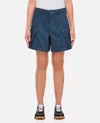 Jw Anderson Cargo Twill Shorts In Light Indigo