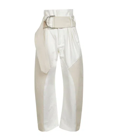 JW ANDERSON JW ANDERSON HIGH GATHERED WAIST JEANS