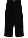 Jw Anderson Black High-waist Wide Leg Trousers In Black