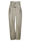 Jw Anderson J. W. Anderson High Waisted Trousers Wide Leg With Darts In Gray